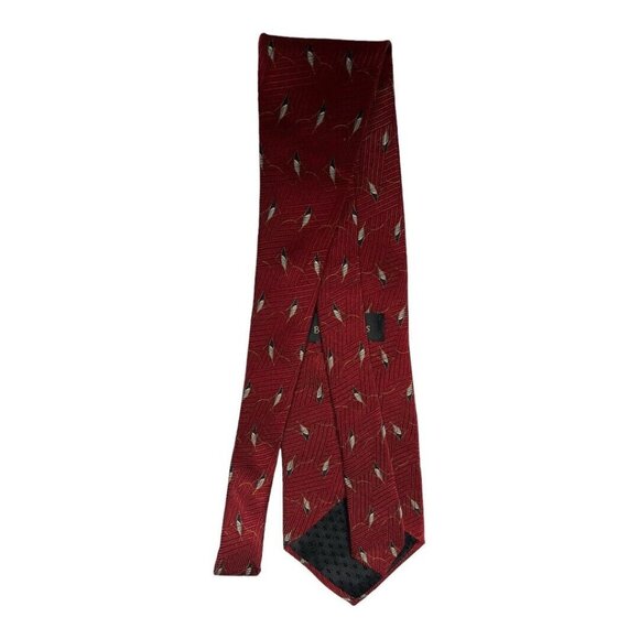 Bill Blass Mens Lot of 2 Formal Silk Neckties~56"L x 4"W~Burgundy Ties  L1 30 - Picture 4 of 7
